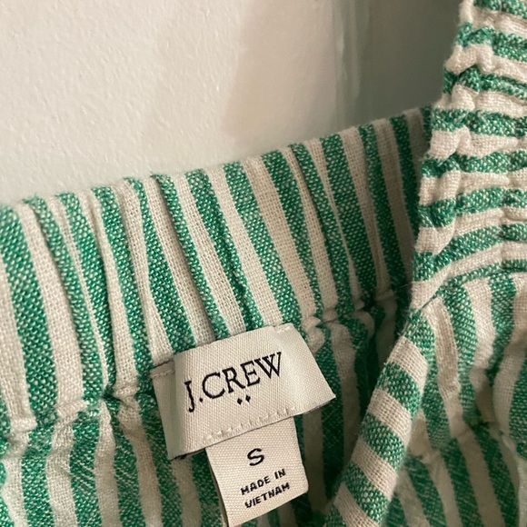 Green and white striped tanked top, J.Crew - Picture 4 of 4